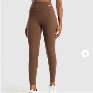 Gymshark Whitney Simmons High Rise Leggings Dandelion Brown